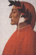 Sandro Botticelli Portrait of Dante Alighieri (mk36) oil